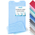 SlipX Solutions Power Grip Bathtub Safety Mat | Precision Grip Technology for Longer, Stronger, & Softer Wet Surface Protection | Clear Light Blue 39"x16" - color: Clear Light Blue