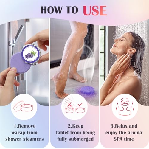 Qivatex Shower Steamers Aromatherapy, Birthday Gifts for Women, Teen Girls | Natural Essential Oils, Soothing Spa Self Care for Stress Relief & Relaxation, Gift for Women, Wife, Mom, Sister, Girlfriend - style: Colorful Women
