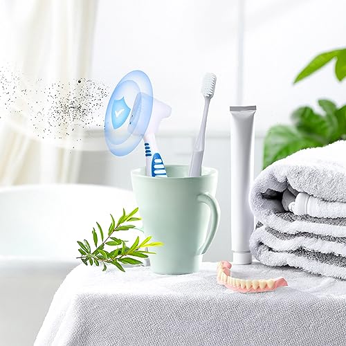 Anbbas 2pcs Silicone Denture Brush Cover Fit Most Denture Toothbrushes(Green and Purple) - color: Green and Purple