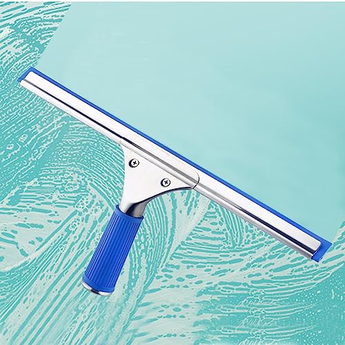 18 Inch Window Squeegee with Removable Blade Windows Clean Glass Cleaning Water Wiper (18in/45cm, Blue) - color: Blue, size: 18in/45cm