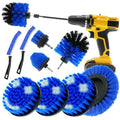 10 Pack Drill Brush Attachment Set, Drill Scrubber Brush Kit, Drill Cleaning Brush, Scrub Brush for Grout Floor Tub Shower Bathtub Tile Sink Toilet Bathroom Kitchen Car Blue - color: Blue
