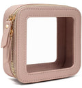 LETGO Clear Makeup Bags - TSA Approved Toiletry Bags with Zipper, Makeup Organizer for Carry-on Travel Essentials, Cosmetic Bags for Women & Men (Mini Nude) - color: Nude, style: Mini