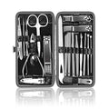 OKOM 19PCS Nail Clipper Set - Professional Manicure Nail Kit for Men Women, Stainless Steel Nail Clippers with Case, Fathers Day Gift - size: Large (Pack of 1)