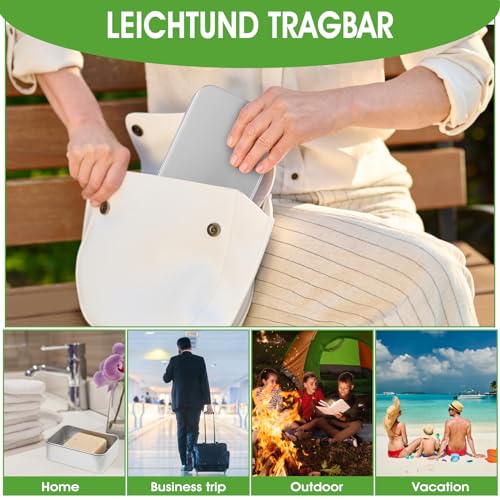 Ouligay Travel Soap Container Bar Soap Holder Bar Soap Case Metal Soap Box Soap Dish Travel for Gym Camping Home Bathroom