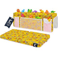 Bath Kneeler –8 Suction Cups & 2" Thicker Padding.Certified Bath Kneeling Pad for Bath Tub & 5 Bath Toy Organizer. Fast Dry Bath Kneeler and Elbow Rest Pad Set. Baby Bath Essentials by Supa Ant-Duck - color: Yellow Duck With White Pockets