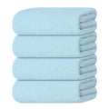 Tens Towels Pack of 4 Extra Large Bath Towels 30 x 60 Inches, 100% Cotton, Larger & Lighter Weight, Quicker to Dry, Super Soft and Absorbent, Perfect for Bathroom, Sky Blue - color: Sky Blue