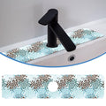 Faucet Mat Splash Guard Colorful Rain Drop, Soft Diatom Mud Material, Strong Water Absorption, Non-slip,Easy to Clean for Bathroom, Kitchen 23.5"X5.5"