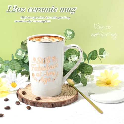 Daisy Birthday Gifts for Women,Self Care Gift Box for Mom,Wife,Best Friend | 12 Piece Birthday Gift Basket with Blanket Mug Candle Spa Gifts, Unique Happy Birthday Surprise for Her