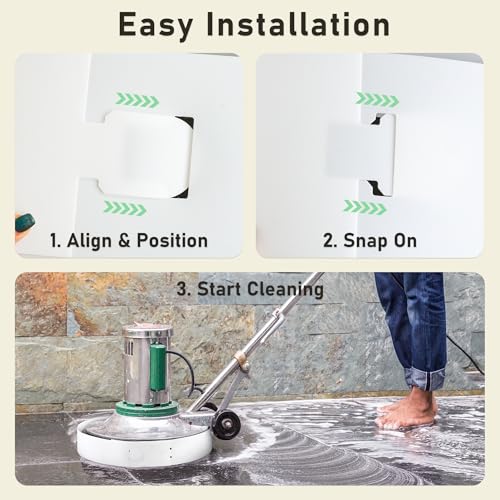 96" Splash Guard for Floor Scrubbers, Universal Scrubber Splash Guards, Adjustable Design Fits Various Machines with Slots, Protects Walls from Water & Chemicals during Scrubbing Stripping (1)