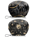 2 PCS Shower Cap Waterproof Double Layer Elastic Adjustable Reusable Hair Bath Caps for Girls Women Cute Aesthetic-Black 2 - color: G12-Black 2