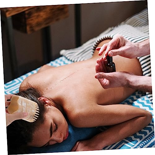 Yak Horn Massage Comb Fine Teeth Hair Cleaning Shampoo Brush Scalp Massager Lightweight Portable Hair Care Tool for Stress Relief and Blood Circulation
