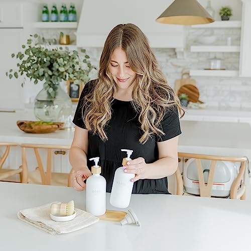 Kitchen Soap Dispenser Set White