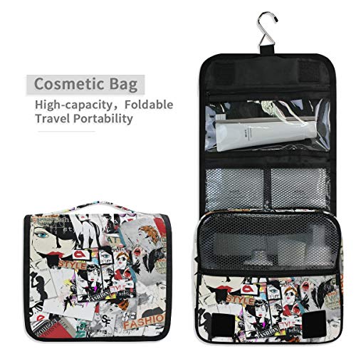 senya Hanging Travel Toiletry Bag Kit Makeup Case Cosmetics Organizer for Men Women - color: Teenage Girl