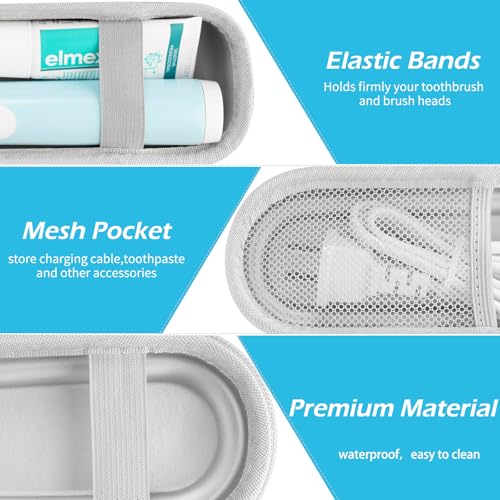 Toothbrush Travel Case for Oral B/Oral-B Pro 1000 1500 5000 7000 & Philips Sonicare 4100 1100 5300 5100 6100/iO Electric Toothbrush, Hard Protective Storage Bag (Gradient) - color: Gradient