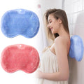 VOPHIA 2 Pack Shower Back & Foot Scrubber,Wall Mounted Back Scrubber Silicone Bath Massage Cushion Brush with Suction Cups,Bathroom Wash Foot Mat Exfoliating Dead Skin Foot Brush (L-Pink Blue) - size: L-Pink Blue 2pcs