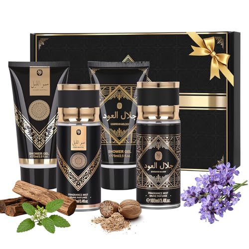 Gifts for Men,Bath Set with Woody Scented Spa Gifts, Christmas Birthday Self Skin Care Set for Men, Spa Gift Baskets for Him, 2 IN 1 Men's Spa Kit Gifts for Bath Spa（2 Sets）