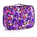 Kids Hanging Toiletry Bag for Girls, Travel Toiletry Bag for Little Young Girls Cosmetic Makeup Waterproof Wash Bag Toddler Traveling Toiletries, Leopard Purple - color: Leopard-Purple