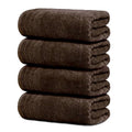 Tens Towels Pack of 4 Extra Large Bath Towels 30 x 60 Inches, 100% Cotton, Larger & Lighter Weight, Quicker to Dry, Super Soft and Absorbent, Perfect for Bathroom, Brown - color: Brown