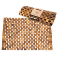 Acacia Wood Bath Mat - Non Slip Sturdy Wooden Shower Mat - Spa, Sauna, Cold Plunge, Camping, Bathroom Décor, Wood Door Mat 20" x 32" - size: 31.5" x 19.7" (Rectangular)