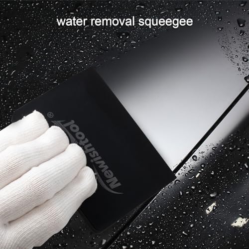 NEWISHTOOL Soft Silicone Squeegee, 2 PCS Small PPF Squeegee for Vinyl, Window Tint V-Blade Scraper for Film Application, Car Paint Protective Film Installation & Water Removal - color: Black