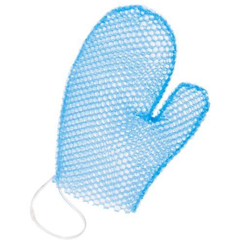 Supracor Spa Bath Mitt Body Exfoliator Face Scrub Sponge, Blue - color: Blue