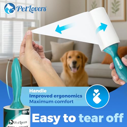PetLovers Extra Sticky Lint Roller Ultimate Value Set 800 Sheets for Pet Hair Removal, Dog and Cat Lint Remover 8 Pack Green - size: 8 Pack Green Lint Roller