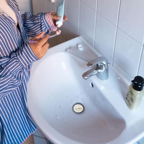 Semetall Drain Stopper 6 Pack 1-1/8" | Bath Plugs Rubber White Sink Plug with Hanging Ring for Bathtub,Bathroom,Kitchen - size: 1-1/8“