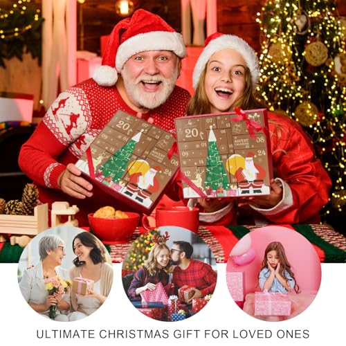 Advent Calendar 2026 BODY & EARTH Holiday Gifts for Women Christmas 24 Days of Beauty Countdow Calendar 24PCS 2026 Skincare Advent Calendar - color: Brown