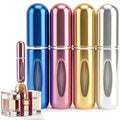 5ml Travel Perfume Bottle Refillable Atomizer Sprayer for Perfume,Leakproof Perfume Atomizer Travel, Portable Refillable Perfume Bottles, (Blue, Pink, Gold, Silver) - color: Blue, Pink, Gold, Silver
