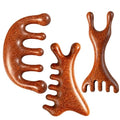 Wooden Scalp Massager, 3-Piece Set for Stress Relief and Scalp Care, Portable Head Massage Tool with Wooden Construction, Ideal for Daily Use and Travel