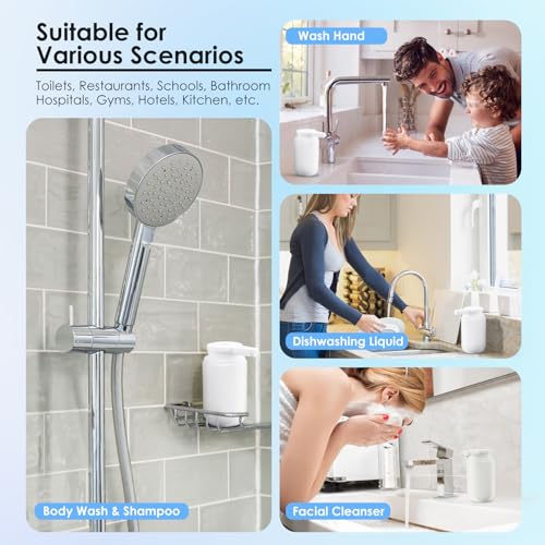Automatic Soap Dispenser Touchless Foaming: Soap Dispenser Rechargeable for Bathroom - color: White1