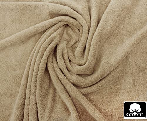 COTTON CRAFT Ultra Soft Hand Towels - 6 Pack - 16x28-100% Cotton Face Towel Set - Absorbent Quick Dry Everyday Luxury Hotel Bathroom Kitchen Spa Gym Shower Pool Camp Travel Picnic - 580 GSM - Linen - color: Linen, size: 6 Pack Hand Towels