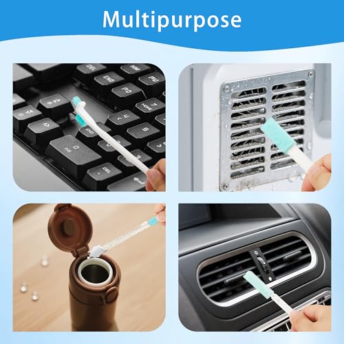 Ice Maker Cleaning Brush Set, 10 Ice Machine Cleaner Tools with 1 Pcs Scrub Sponge and 9 Pcs Gap Brush Sets