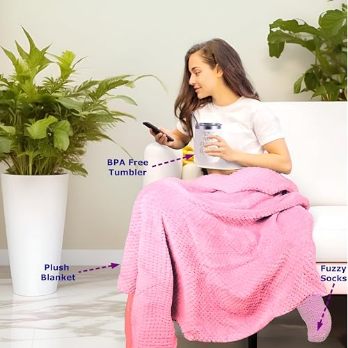 18 Pcs Get Well Soon Gift Set for Women, Care Package for Women after Surgery, Relaxing Spa Gifts Set with Blanket, Unique Birthday for Sister, Wife, Best Friend and Loved Ones