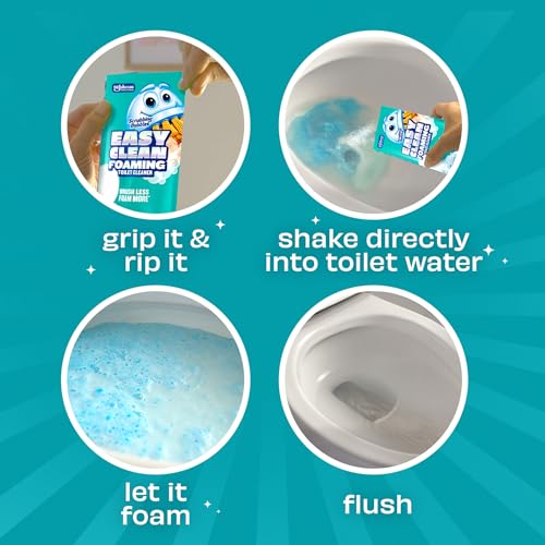 Scrubbing Bubbles Easy Clean Foaming Toilet Bowl Cleaner, Easy Drop In Powder Pouches, 100g (2 Pouches) - size: 2 Count (Pack of 1)