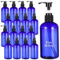 30 Pcs Empty Pump Bottles, 8 oz Refillable Lotion Dispensers | 250ml Capacity, Plastic Pump Bottles, For Shampoo, Conditioner, Cream, Lotion And Liquid Soap - color: Blue