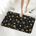 Golden Dogs Animal Paws Bath Mat Rugs 15.7x23.6 in, Diatomaceous Earth Bathroom Rug Rubber Non-Slip Absorbent Bathroom Mat for Bathroom Kitchen Floor, Tub and Shower Sink - color: Paws #03