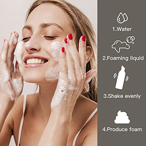 Travel Foam Pump Bottle - 2oz Small Size Foaming Hand Soap Dispenser - Mini Portable Mousse Lash Shampoo Kit Container for Hair - Empty Leak Proof Plastic Black Foamer 10Pack - color: 10 Black