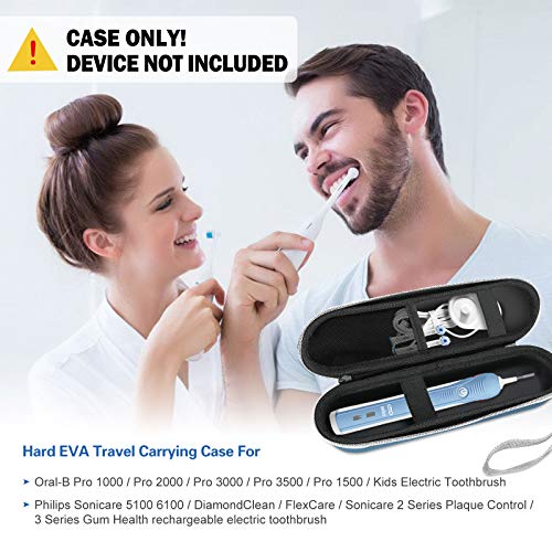 ProCase Travel Case for Oral-B/Oral-B Pro Smartseries/IO Serie Sonicare Protective Clean Electric Toothbrush, Hard EVA Case Cover Storage Bag Holder with Mesh Pocket for Accessories -Navy - color: Navy