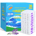 Effacera 36 Refills Disposable Toilet Bowl Paper Bulk Toilet Fresh Flushable Refills for Bathroom Toilet Brush Accessories Supplies Starter Kit (Lavender Scent) - color: Purple - 36 Refills (Lavender Scent)
