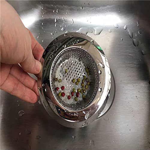 Drain Hair Catcher,Drain Stoper,Shower Drain Cover for Bathtub, Kitchen Sink Strainer, Stainless Steel Bathroom Sink, Drain Stopper with (4 PCS,Black,2.1 in) - color: 4 Pcs,black,2.1 in