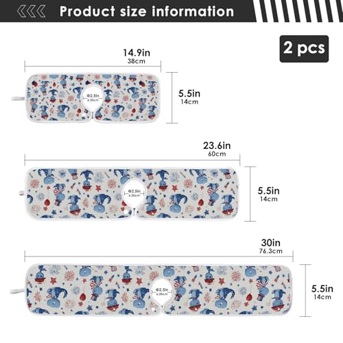 Blue Dinosaurs Fireworks 4th July Sink Mat for Faucet Sink Splash Guard Faucet Handle Drip Catcher for Kitchen Bathroom Absorbent Microfiber Dish Dryin - color: Blue Dinosaurs Fireworks 4th July, size: 30x5.5in x2