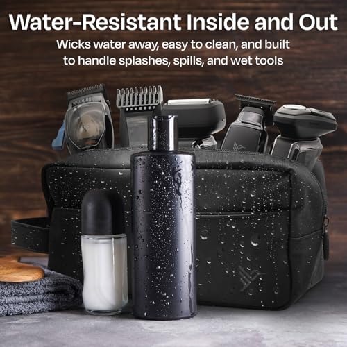 HUMMINGBIRD JetPack Toiletry Bag for Men, Premium Mens Travel Bag, Toiletry Organizer Dopp Kit, Water Resistant Shaving Bag for Toiletries and Accessories, Bathroom Organizer for Travel Essentials