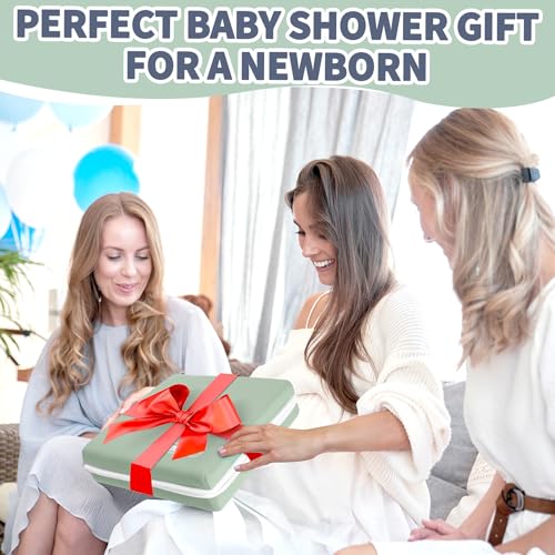 URMYWO Bath Kneeler and Elbow Rest Pad Set - 1.5" Thick Baby Bath Kneeler Pads with Toys Organizer, Anti-Slip Cozy Knee & Arm Support Bathtub Mat, Quick Dry Kneeling Pad for Baby Bath Time - color: Green