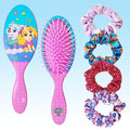 Luv Her Paw Patrol Hair Accessories Set - 9 inch Detangling Brush, 4 Scrunchies & Hair Ties for Girls - color: Paw Patrol 5 Piece Hair Accessories