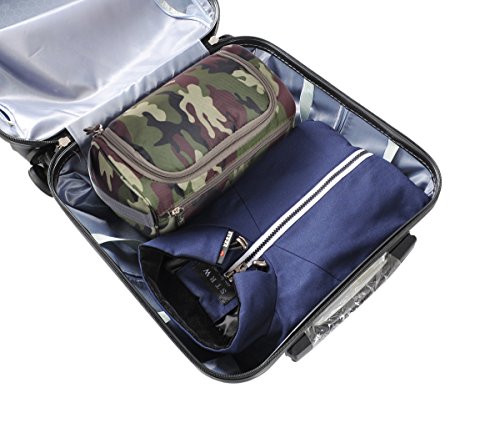 Vercord Mens Toiletry Bag Wash Travel Small Shaving Dop Kit Shower Bathroom Ditty Hygiene Bag Camo Dark Green - color: Camo Dark Green