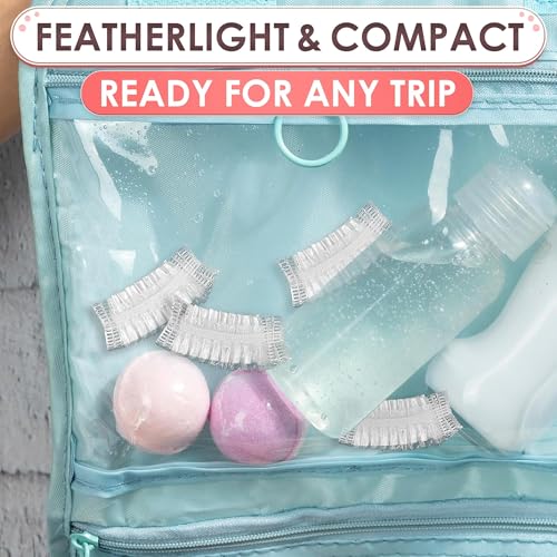 200 Pcs Disposable Ear Covers for Shower, Baths, and Hair Coloring | Lightweight Shower Ear Covers for Showering, Ears Protect from Splashes, Elastic Band that Stretches Up From 1.97" To 4.6"