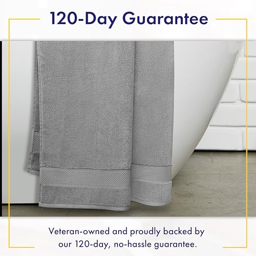 Alusa Home 100% Organic Luxury Bath Sheets - GOTS Certified - Extra Large 35x70 Inches (Pack of 2) Zero-Twist, Long-Staple Cotton Bath Sheet Set (Pewter Grey) - color: Pewter, size: 2pc Bath Sheets