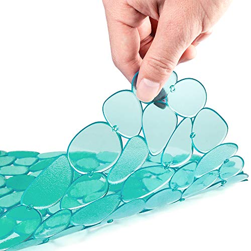 Bligli Pebble Sink Mat for Stainless Steel/Ceramic Sinks, PVC Eco-Friendly Sink Protectors Mats for Bottom of Kitchen Sink, Dish Drying Mat for Dishes and Glassware, 15.7 x 11.8 inch, Green - color: Green