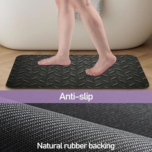 Fun Patterns Bathroom Rugs, Fast-Absorbing Bath Mat, Quick-Dry Non-Slip Thin Rug for Bathroom Floor Kitchen 17"x30" - color: Fun Patterns